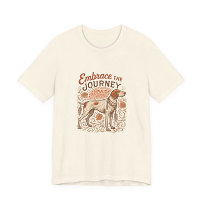 Dogtown Boho Revival "Embrace the Journey" Unisex Jersey Tee (German Shorthaired Pointer)