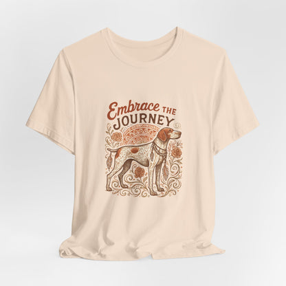 Dogtown Boho Revival "Embrace the Journey" Unisex Jersey Tee (German Shorthaired Pointer)