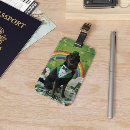 Salem - St. Patrick's Day Dog Luggage Tag