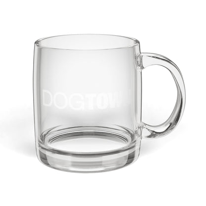 Dogtown Engraved Glass Coffee Mug