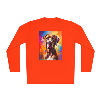 Pup Art Canvas Sport Long Sleeve Tee (Great Dane)