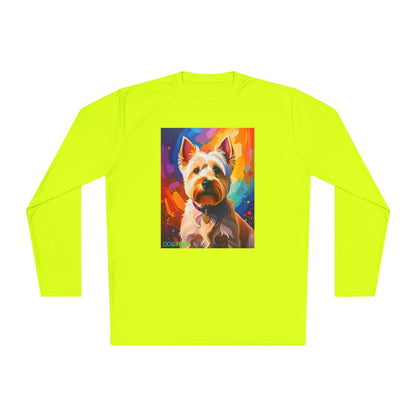 Pup Art Canvas Sport Long Sleeve Tee (West Highland White Terrier (Westie))