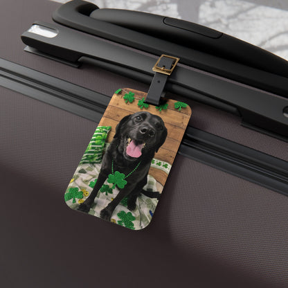 Baby Girl - St. Patrick's Day Dog Luggage Tag