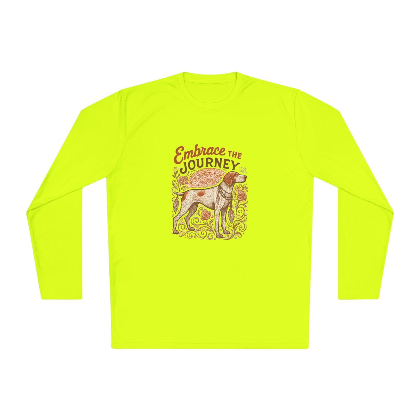 Dogtown Boho Revival "Embrace the Journey" Polyester Sport Long Sleeve Tee (German Shorthaired Pointer)