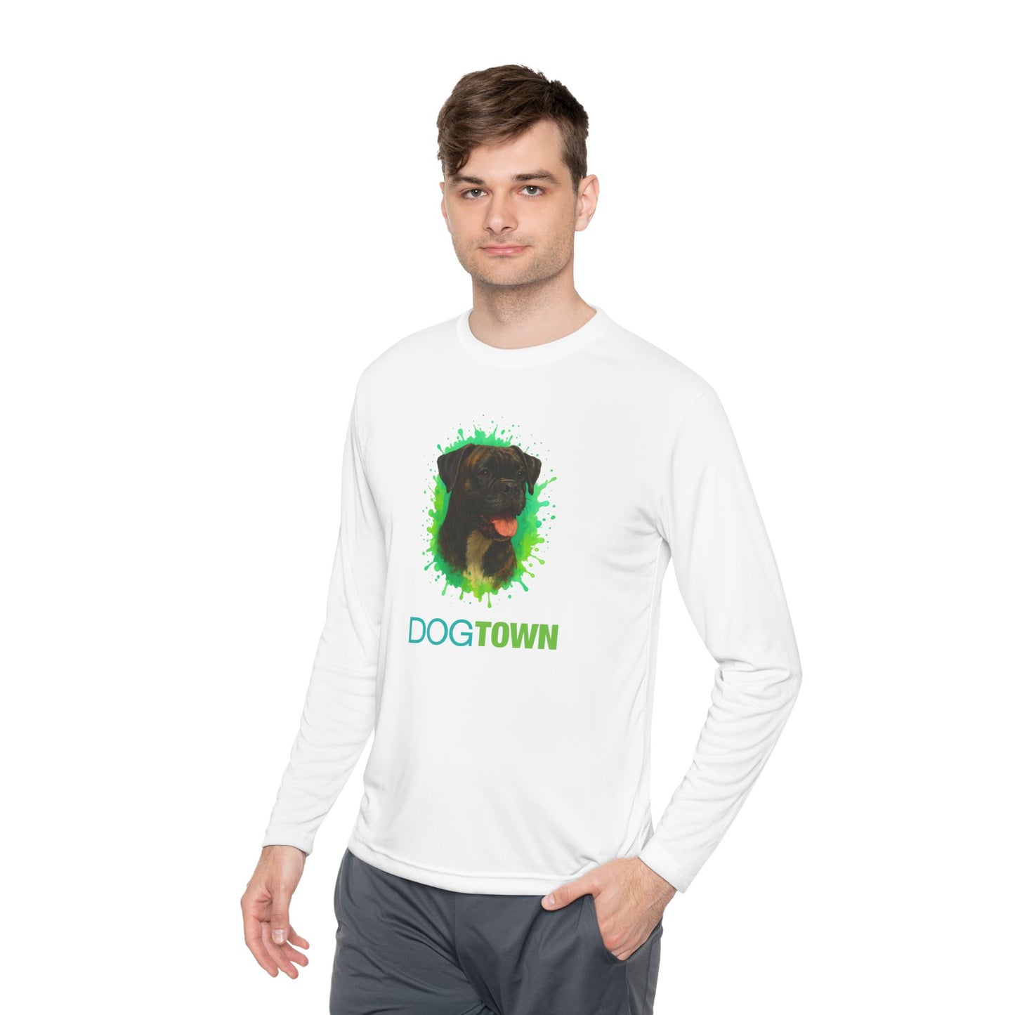2025 Dogtown Dog Breed Collection - Sport Long Sleeve Tee (Brindle Boxer)