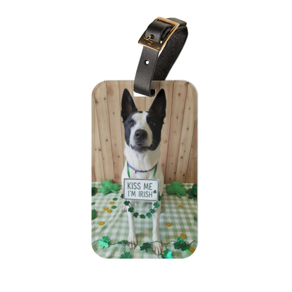 Kai - St. Patrick's Day Dog Luggage Tag