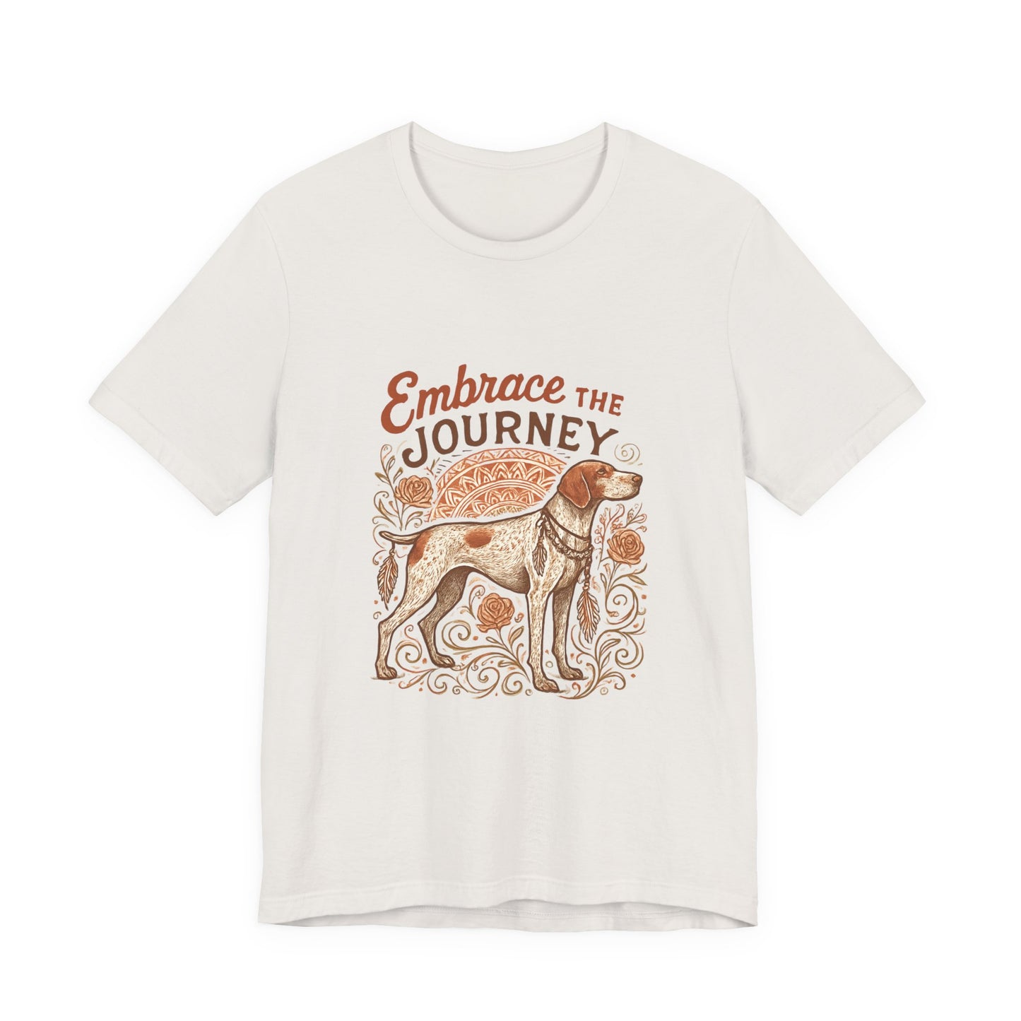 Dogtown Boho Revival "Embrace the Journey" Unisex Jersey Short Sleeve Tee (German Shorthaired Pointer)