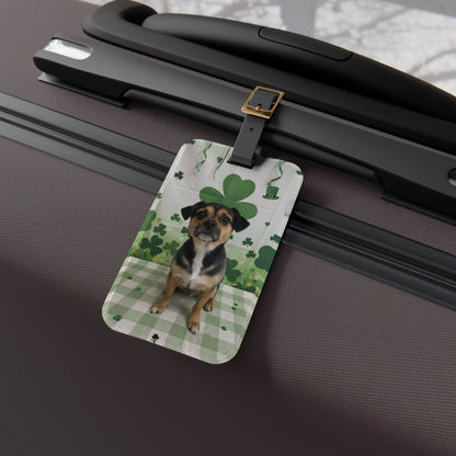 Roger - St. Patrick's Day Dog Luggage Tag