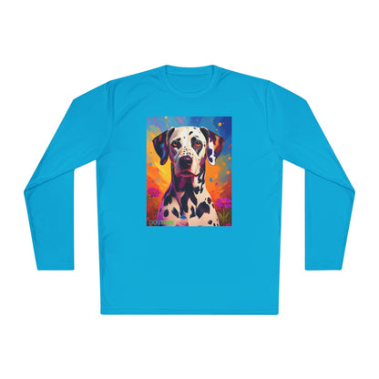 Pup Art Canvas Sport Long Sleeve Tee (Dalmation)