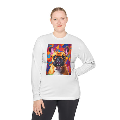 Pup Art Canvas Sport Long Sleeve Tee (French Bulldog)