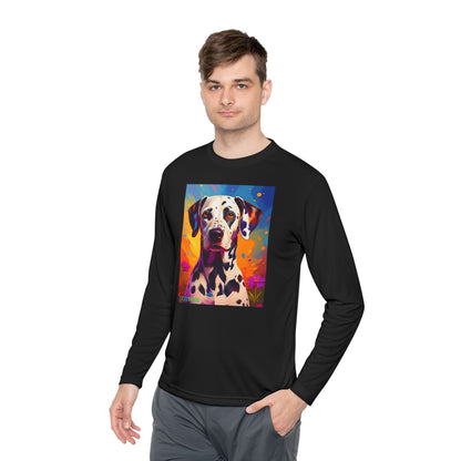 Pup Art Canvas Sport Long Sleeve Tee (Dalmation)