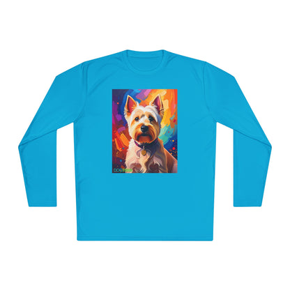 Pup Art Canvas Sport Long Sleeve Tee (West Highland White Terrier (Westie))