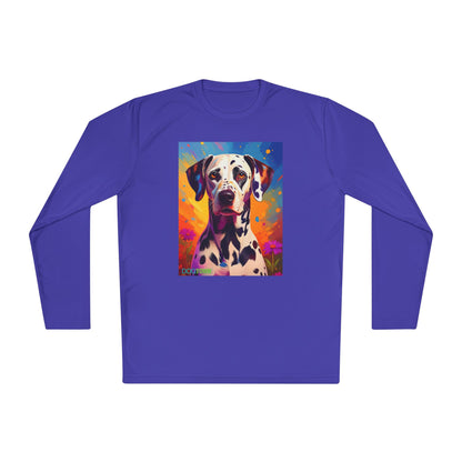 Pup Art Canvas Sport Long Sleeve Tee (Dalmation)