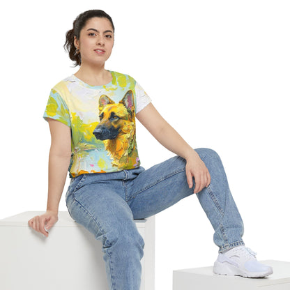 Dogtown Artistic German Shepherd Women's Tee
