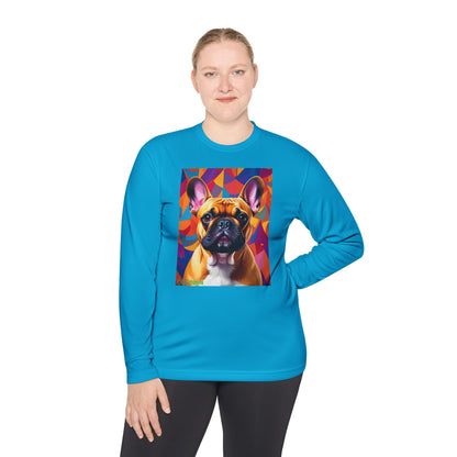 Pup Art Canvas Sport Long Sleeve Tee (French Bulldog)