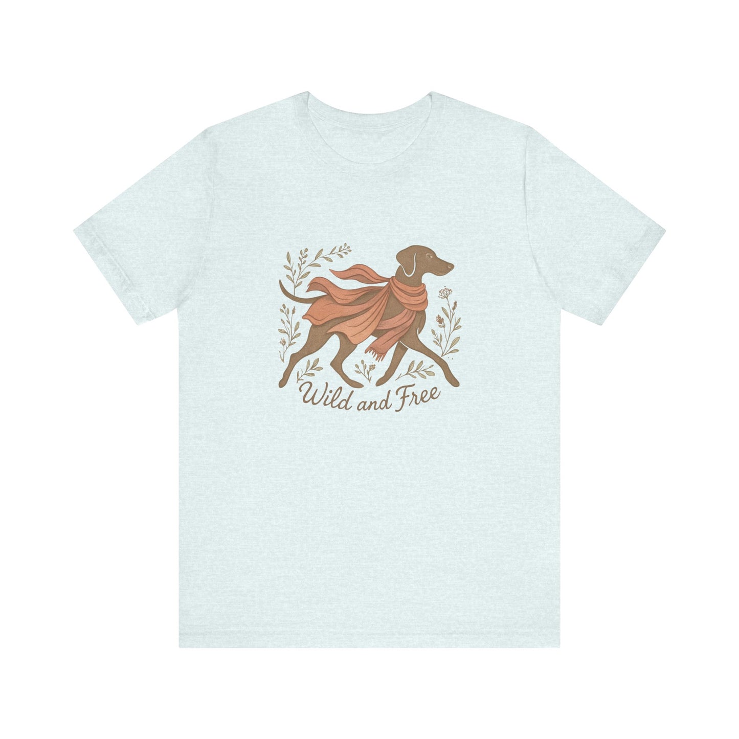Dogtown Boho Revival "Wild and Free" Unisex Jersey Tee (Weimaraner)