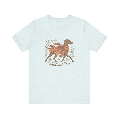 Dogtown Boho Revival "Wild and Free" Unisex Jersey Tee (Weimaraner)