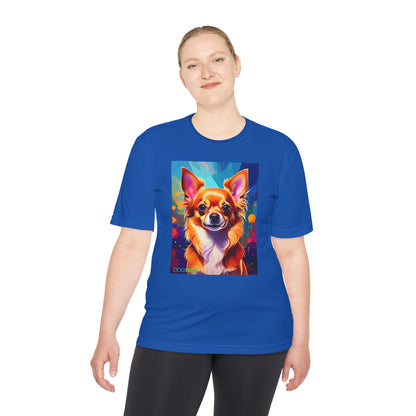 Pup Art Canvas Unisex Moisture Wicking Tee (Chihuahua)