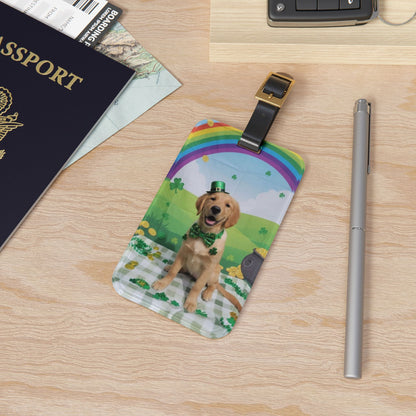 Shirley - St. Patrick's Day Dog Luggage Tag