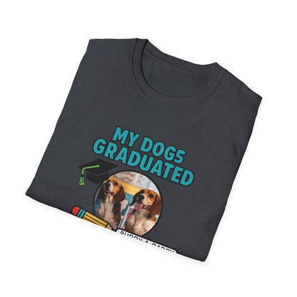 Bark to School 2025 - Unisex T-Shirt (Buddy & Darcy)