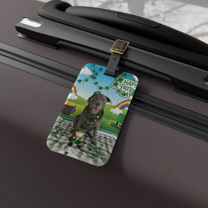 Bleu - St. Patrick's Day Dog Luggage Tag