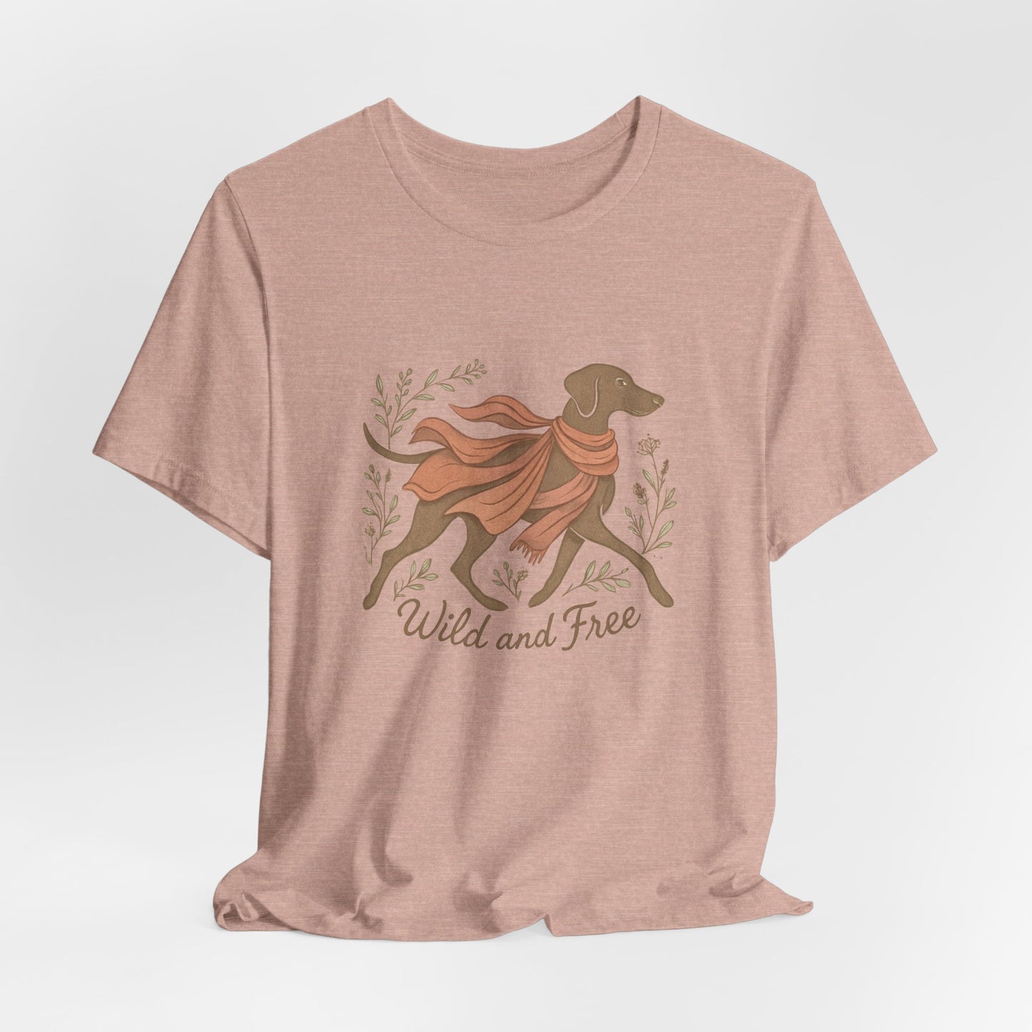 Dogtown Boho Revival "Wild and Free" Unisex Jersey Tee (Weimaraner)