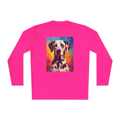 Pup Art Canvas Sport Long Sleeve Tee (Dalmation)
