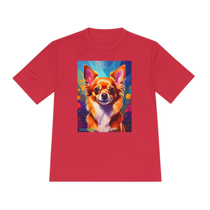 Pup Art Canvas Unisex Moisture Wicking Tee (Chihuahua)