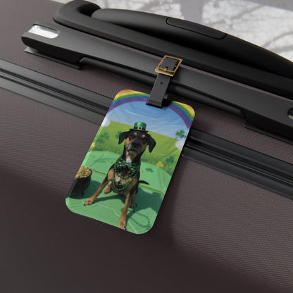 Raven - St. Patrick's Day Dog Luggage Tag