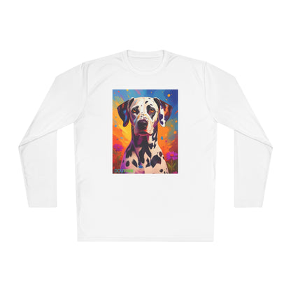 Pup Art Canvas Sport Long Sleeve Tee (Dalmation)
