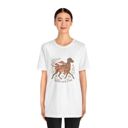 Dogtown Boho Revival "Wild and Free" Unisex Jersey Tee (Weimaraner)