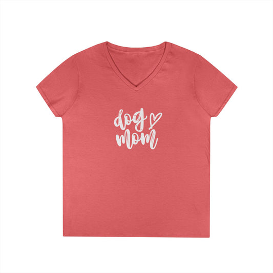 Dog Mom V-Neck T-Shirt