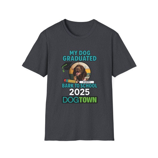Bark to School 2025 - Unisex T-Shirt (Poppy)