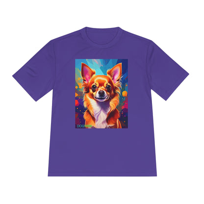 Pup Art Canvas Unisex Moisture Wicking Tee (Chihuahua)