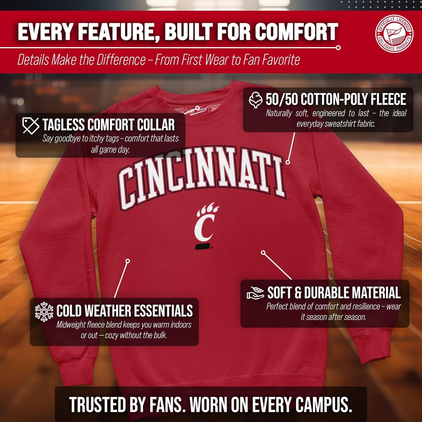 Adult Arch & Logo Soft Style Gameday Crewneck Sweatshirt