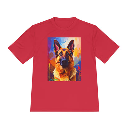 Pup Art Canvas Unisex Moisture Wicking Tee (German Shepherd)