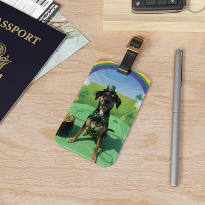 Raven - St. Patrick's Day Dog Luggage Tag