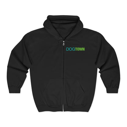 Dogtown - Classic Left Chest Plus Size Unisex Zip Up Hoodie