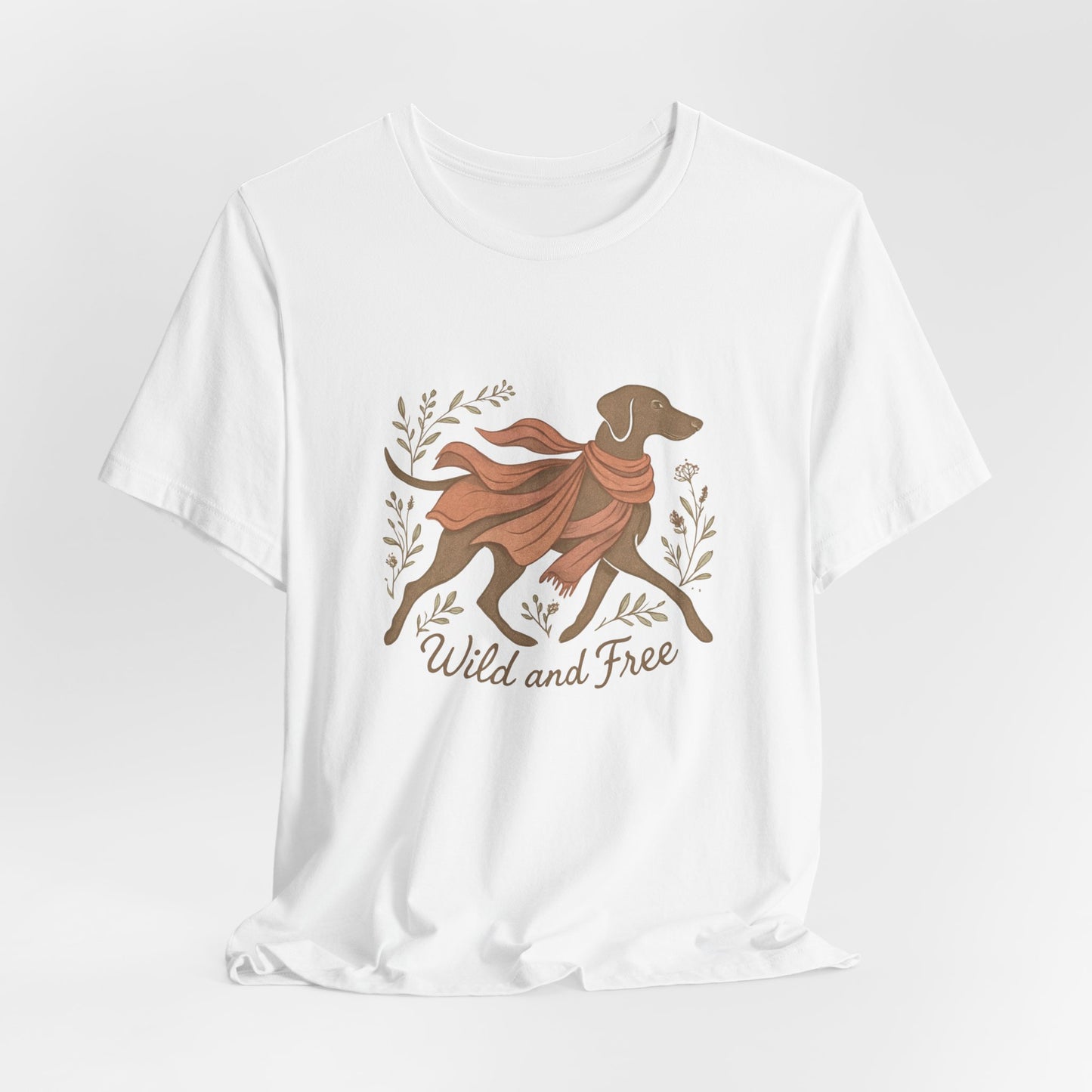 Dogtown Boho Revival "Wild and Free" Unisex Jersey Tee (Weimaraner)