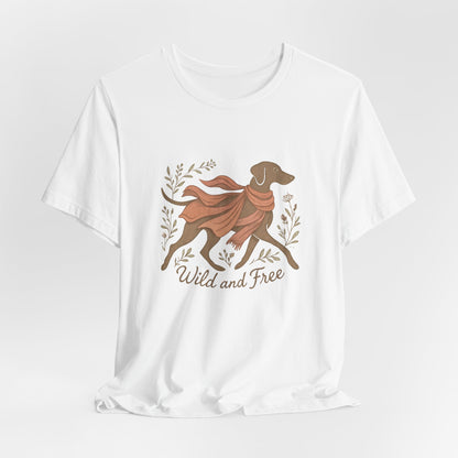 Dogtown Boho Revival "Wild and Free" Unisex Jersey Tee (Weimaraner)