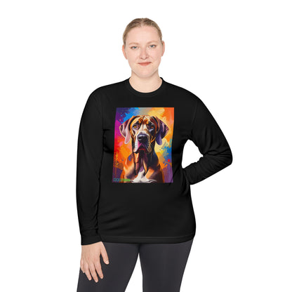 Pup Art Canvas Sport Long Sleeve Tee (Great Dane)