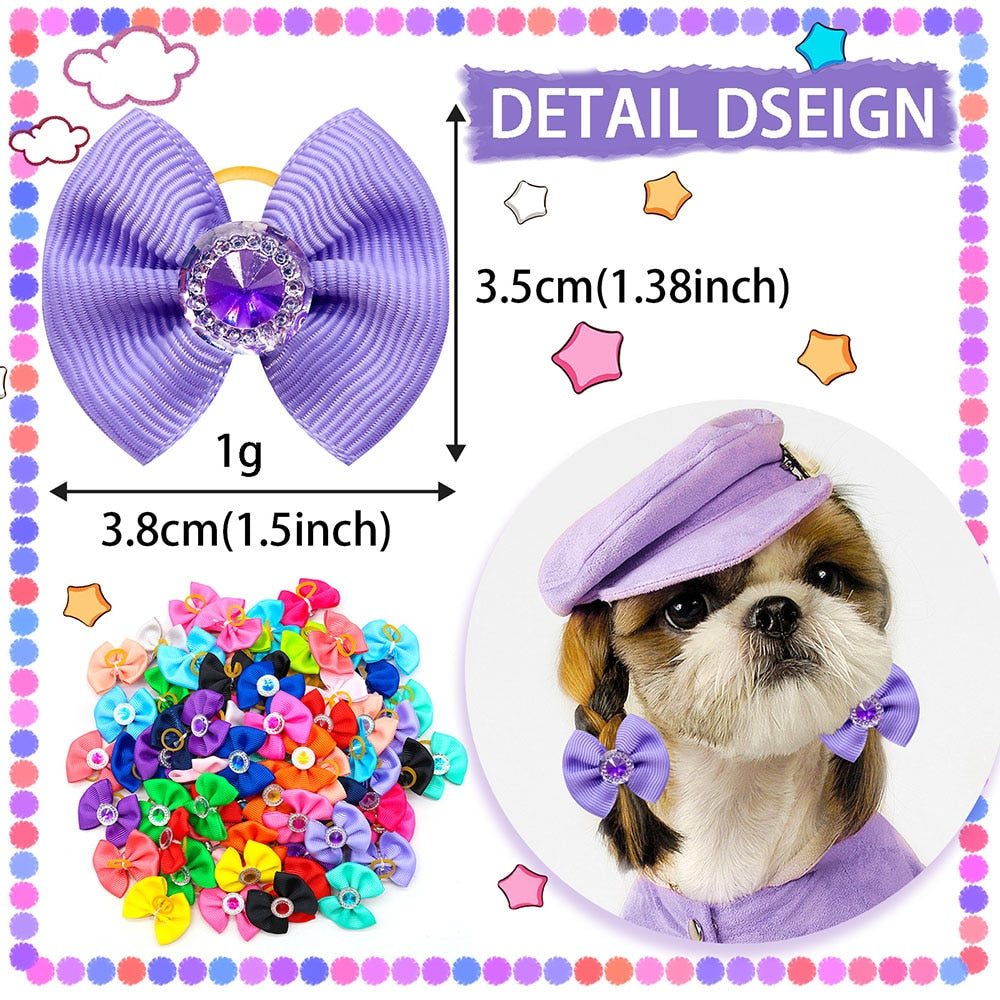 Dog Hair Bows Dog Bows With Diamonds