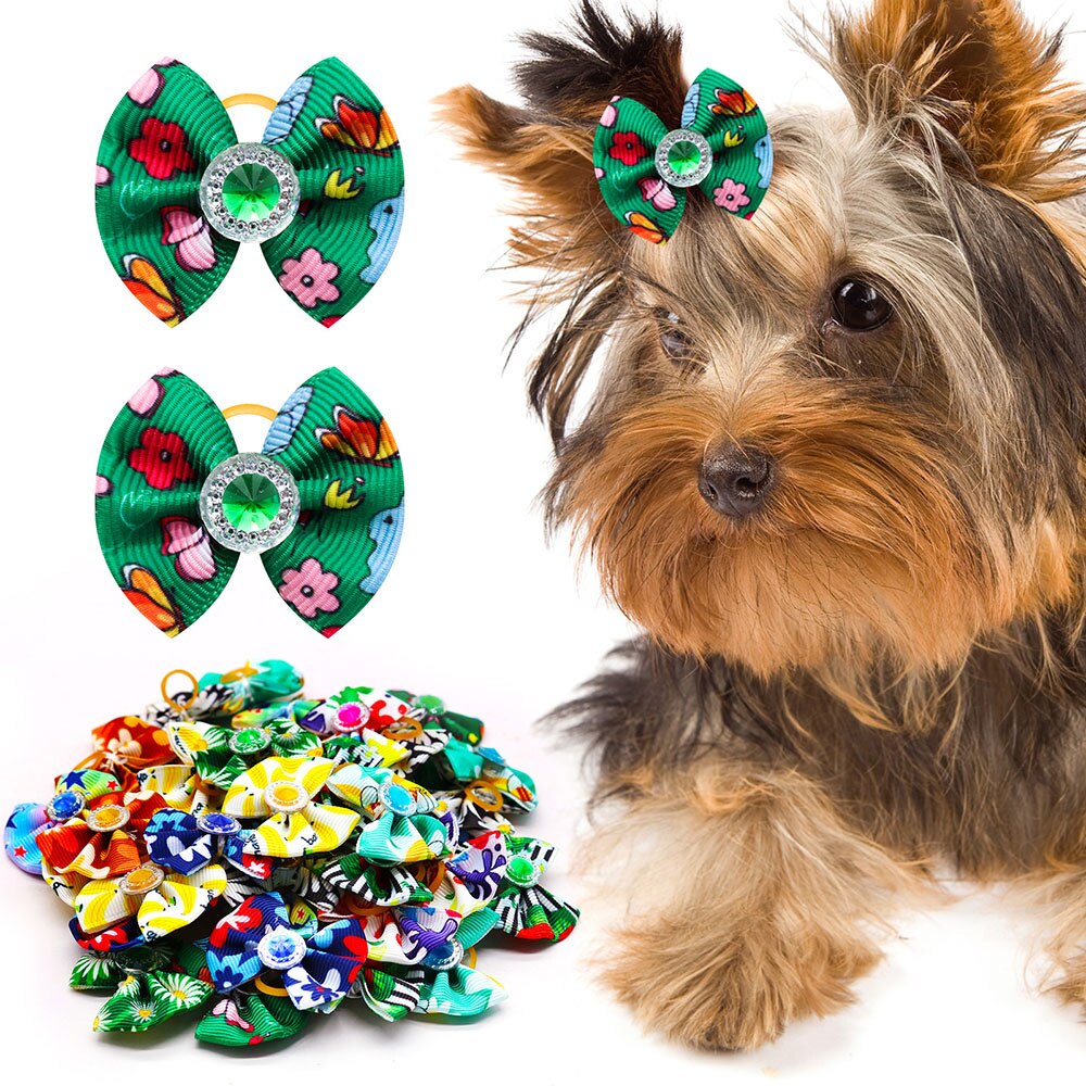 Dog Hair Bows Dog Bows With Diamonds