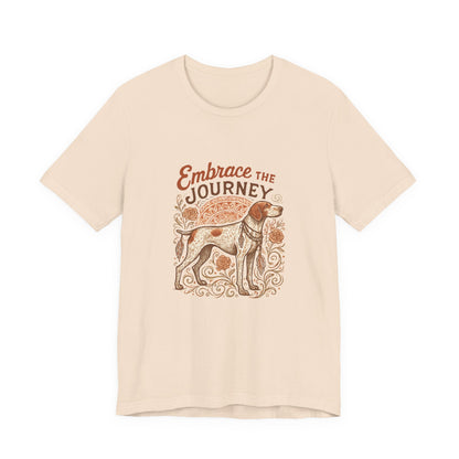 Dogtown Boho Revival "Embrace the Journey" Unisex Jersey Tee (German Shorthaired Pointer)
