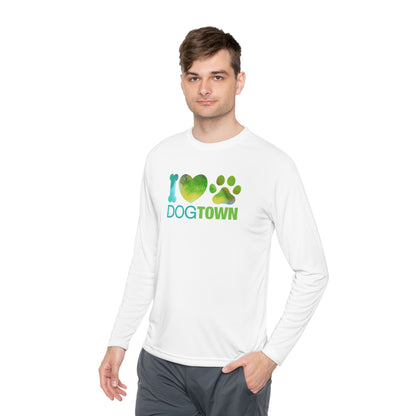 Dogtown "I Heart Paw" Long Sleeve Polyester Lightweight Tee