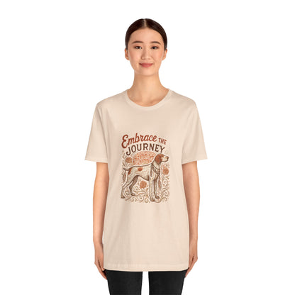 Dogtown Boho Revival "Embrace the Journey" Unisex Jersey Tee (German Shorthaired Pointer)