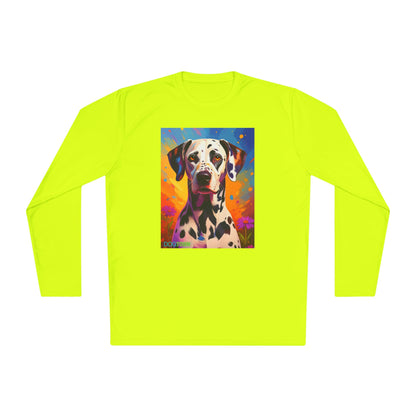 Pup Art Canvas Sport Long Sleeve Tee (Dalmation)