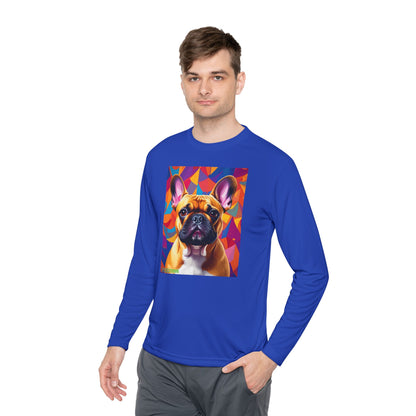 Pup Art Canvas Sport Long Sleeve Tee (French Bulldog)