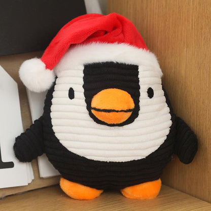 Festive Bb-Infused Plush Dog Christmas Toys