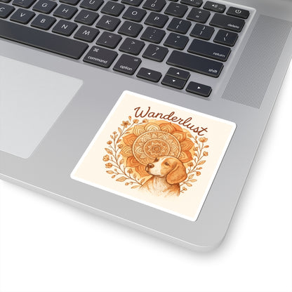 Dogtown Boho Revival "Wanderlust" Kiss-Cut Stickers (Beagle)